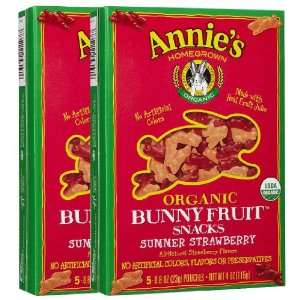 Annies Homegrown Summer Strawberry Organic Fruit Snacks   2 pk 