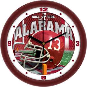 Alabama Crimson Tide Logo  Helmet Wall Clock  