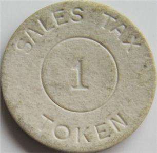 Alabama State Dept of Revenue, Sales Tax 1 Token  