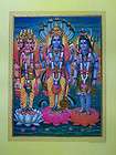 Lord Brahma Vishnu Shiva   Golden Foil POSTER   13x18