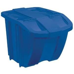  Suncast BH181212 Recycle Bin with Lid   Blue  Pack of 8 