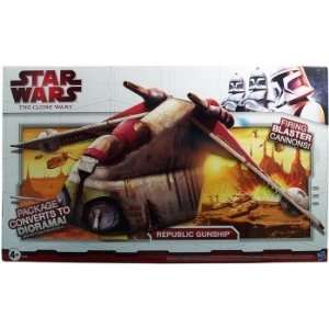     Star Wars The Clone Wars véhicule Republic Gunship Toys & Games