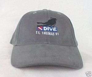 DIVE ST. THOMAS*US VIRGIN ISLANDS* Fitted Baseball cap  