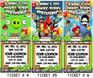   BIRTHDAY PARTY TICKET INVITATIONS VIP PASSES AND FAVORS MANY DESIGNS