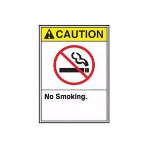 CAUTION CAUTION NO SMOKING Sign   10 x 7 Dura Fiberglass