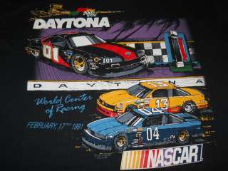 vintage NASCAR DAYTONA RACEWAY RACE FEB 1991 t shirt XL  