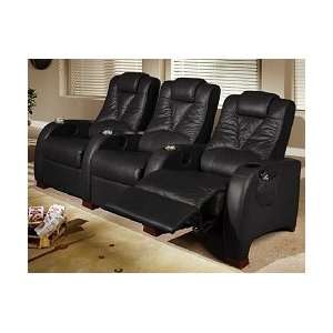   Chip Leather Home Theater Cinema Seating   4 Seat