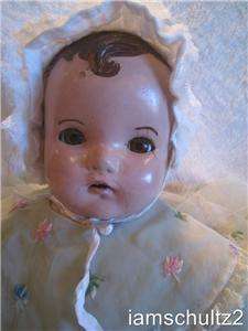 Antique 1930s 1940s BIG 24 HORSMAN Composition Baby Doll  