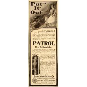   Patrol Chemical Fire Extinguisher   Original Print Ad