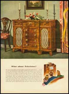 1940 Vintage Ad for Philco Televisions (112711)  