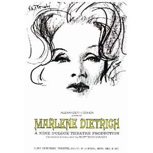 Marlene Dietrich Movie Poster (27 x 40 Inches   69cm x 102cm) (1968 