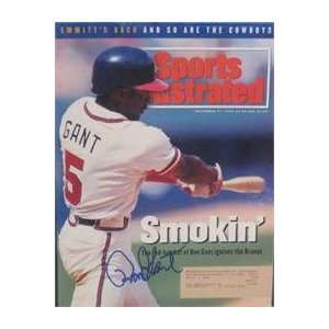  Ron Gant autographed Sports Illustrated Magazine (Atlanta 