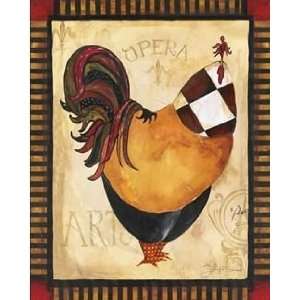  Paris Rooster I by Jennifer Garant. Size 10.00 X 8.00 Art 