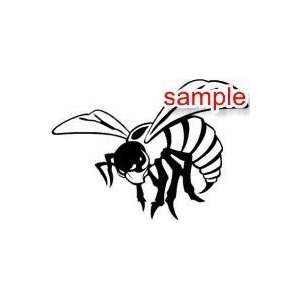  NATURE AND INSECTS HORNET BEE 10 WHITE VINYL DECAL 