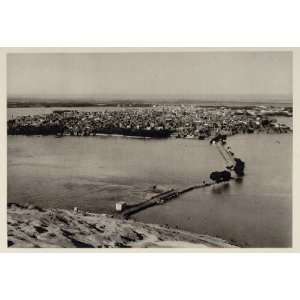  1929 Dam Nile River High Water Flood Assiut Egypt Ricke 