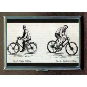 BICYCLE ANTIQUE IMAGES RETRO CREDIT CARD CASE WALLET