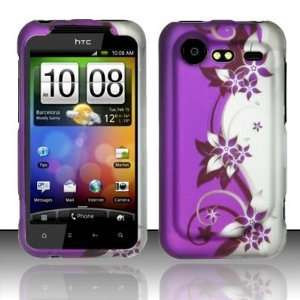 For HTC Incredible 2 6350 (Verizon) Rubberized Design Cover   Purple 