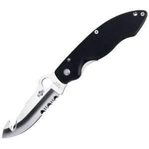  Spyderco   Clipit Impala w/ Guthook  Black G 10/ Combo 