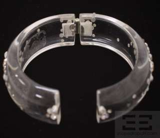 Alexis Bittar 2 Piece Lucite And Swarovski Crystal Bangle And Ring Set 
