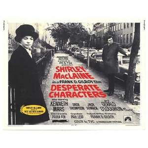  Desperate Characters Original Movie Poster, 28 x 22 