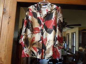 WOW NWT ALFRED DUNNER Brown Multi Jacket/Top Sz 10 $46  