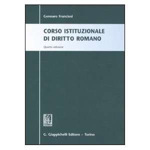   di diritto romano (9788834819791) Gennaro Franciosi Books