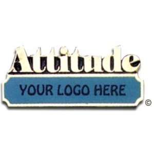  ATTITUDE BLACK AND GOLD PIN 