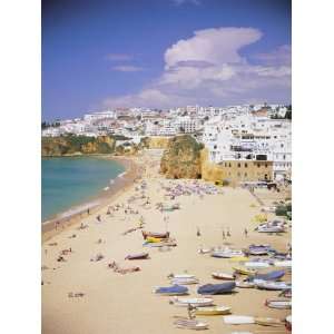 Beach and Town, Albufeira, Algarve, Portugal, Europe Photographic 
