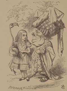 1889 book ALICE IN WONDERLAND vtg Alices Adventures  