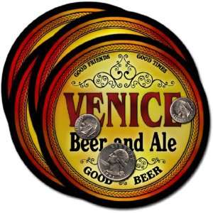 Venice, FL Beer & Ale Coasters   4pk