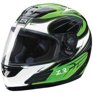  Z1R Viper Vengeance Helmet   Small/Black/Lime Automotive