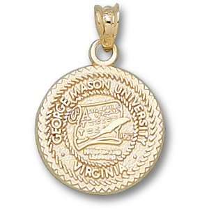  George Mason 5/8in Seal Pendant 10kt Yellow Gold Jewelry