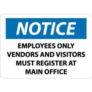  SIGNS EMPLOYEES ONLY VENDORS AND