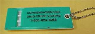 Compensation/Ohio Crime Victims Whistle Keychain  9537C  