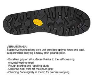 This picture shows the outersole tread pattern for the Tibet Pro Gtx 