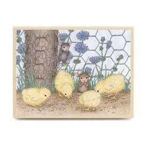  Baby Chicks Wood Mounted Ruber Stamp