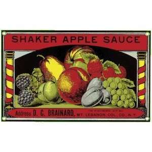 Applesauce   Shaker Applesauce Label Sign  Grocery 