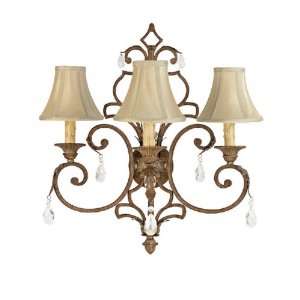  Capital Lighting 3433SP 419 CR 3 Light Fair Wall Sconce 