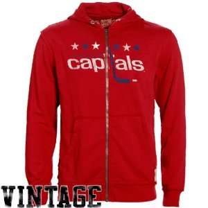  NHL Original Retro Brand Washington Capitals Red Raw Edge 
