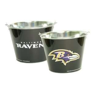  Baltimore Ravens NFL Metal Beer Bucket (Black) Sports 
