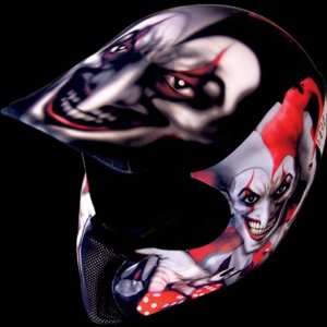  Moto Vation Racing Helmet Skinz, Black Joker 100 