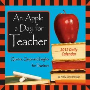  An Apple a Day for Teacher 2012 Daily Box Calendar Office 