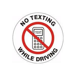  Labels NO TEXTING WHILE DRIVING Color Clear 2 Diameter 