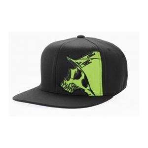  Metal Mulisha Larger Hat   Small/Medium/Black/Green 