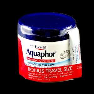  Eucerin Aquaphor Healing Ointment 14 Oz Jar w/ Bonus 