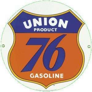  Union 76 Gasoline porcelain faced steel sign (ar)