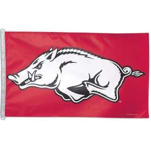  Arkansas Razorbacks Flag   3 x 5 Razorback House Flag 