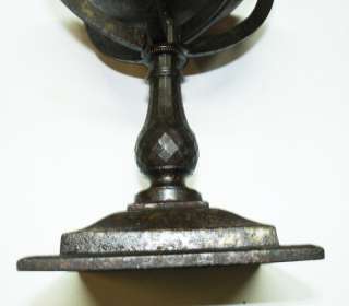 Rare 18th century iron globe inkwell ritual ceremony ?  