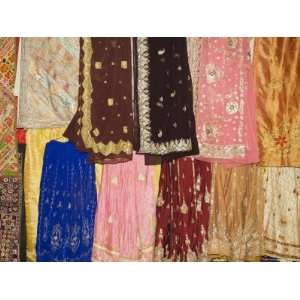 Wonderful Rajasthani Fabric Shops, Udaipur, Rajasthan State, India 