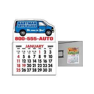  Calendar with van shaped top  decal 2 15/16 x 1 5/8 